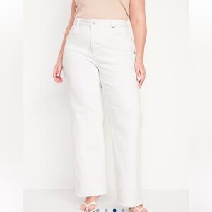 Old navy extra high rise sky-high wide leg size 14